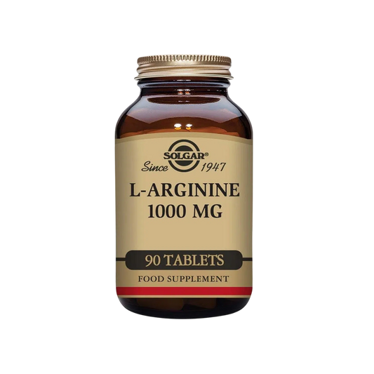 L-Arginine 1000mg, 90 Tabletas – Solgar-Wellu