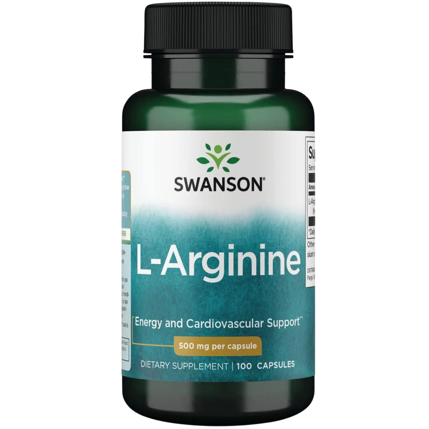 L-Arginine 500mg, 100 Caps – Swanson-Wellu