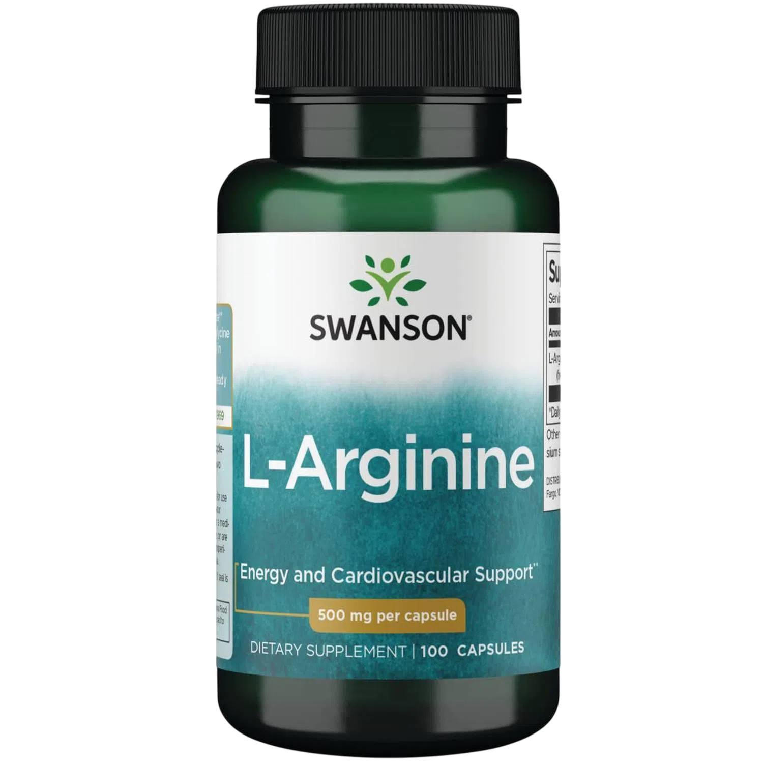 L-Arginine 500mg, 100 Caps – Swanson-Wellu