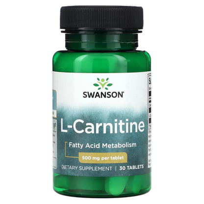 L-Carnitina 500mg, 30 Tabs – Swanson-Wellu