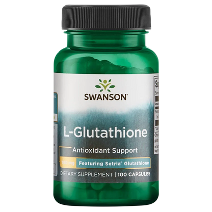 L-Glutatión Reducido (Antioxidante), 100Caps – Swanson-Wellu