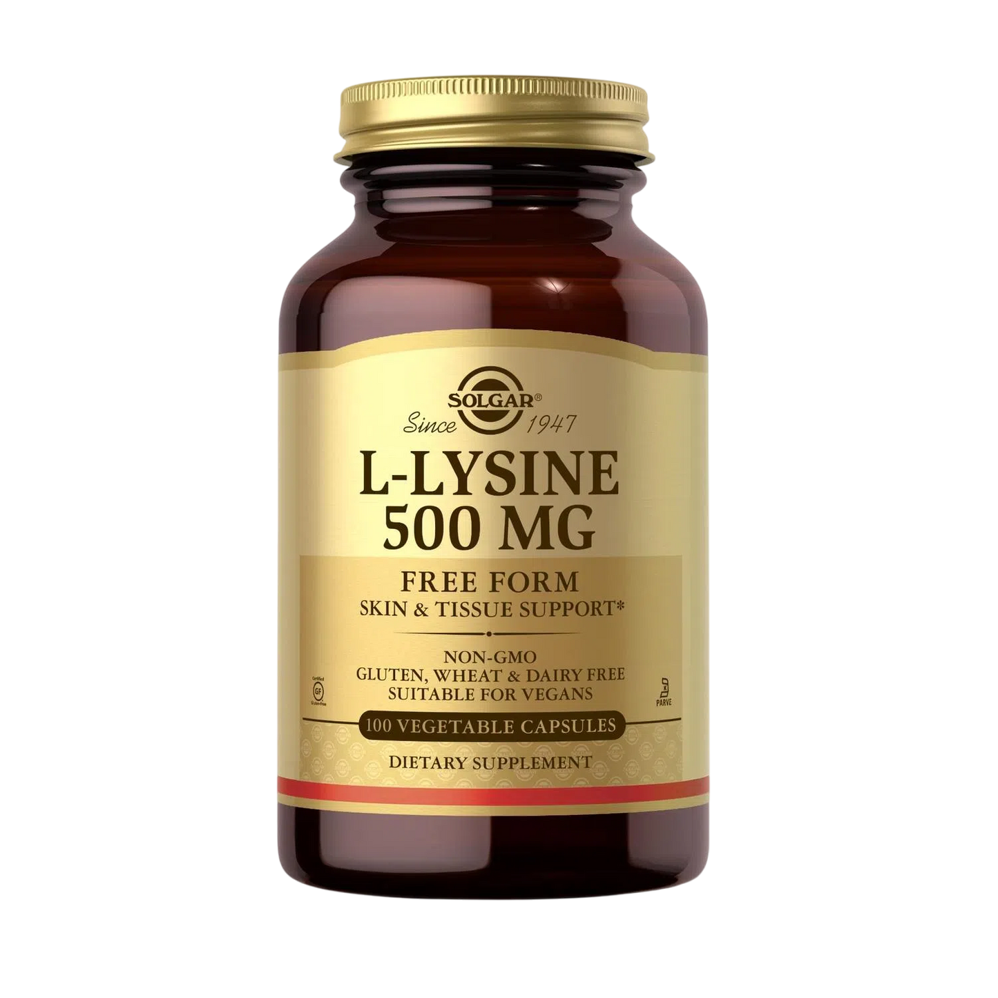 L-Lysine 500mg, 100 Capsulas – Solgar-Wellu