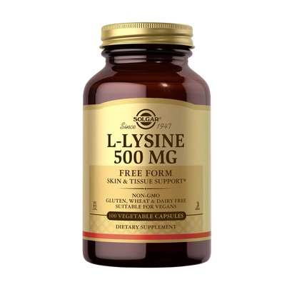 L-Lysine 500mg, 100 Capsulas – Solgar-Wellu