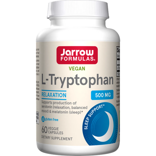 L-Triptófano 500mg, 60 Cápsulas – Jarrow Formulas-Wellu