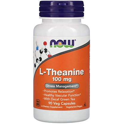 L-teanina de 100 mg, 90 Cápsulas Veg – NOW Foods-Wellu