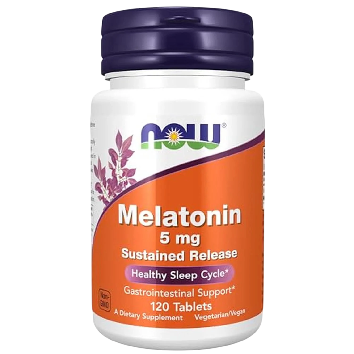 Liberación prolongada de melatonina de 5 mg, 120 Tabletas – NOW Foods-Wellu