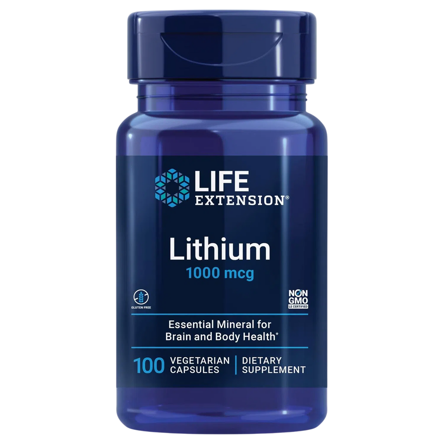 Litio 1000mcg (Salud Cognitiva), 100 Caps – Life Extension-Wellu