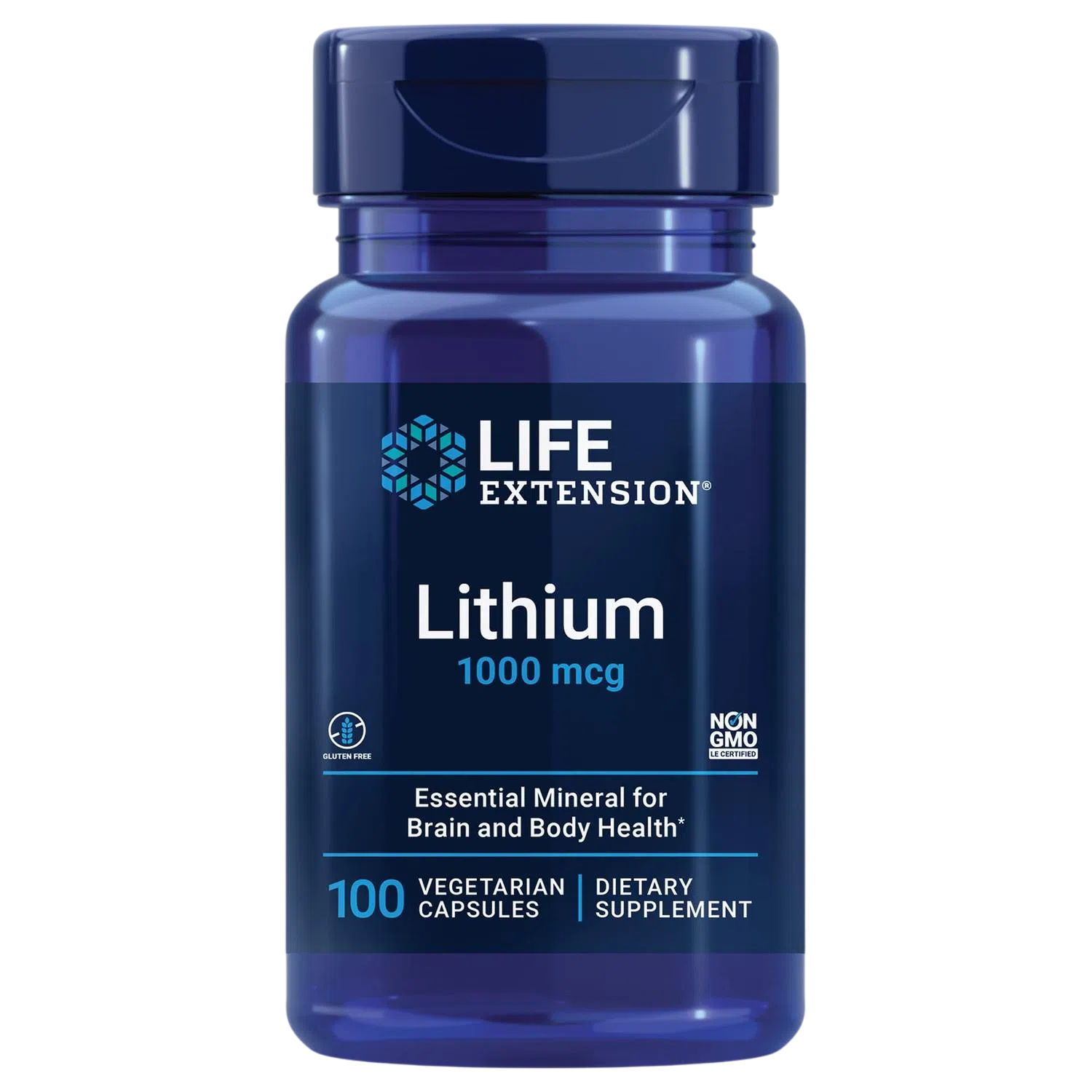 Litio 1000mcg (Salud Cognitiva), 100 Caps – Life Extension-Wellu