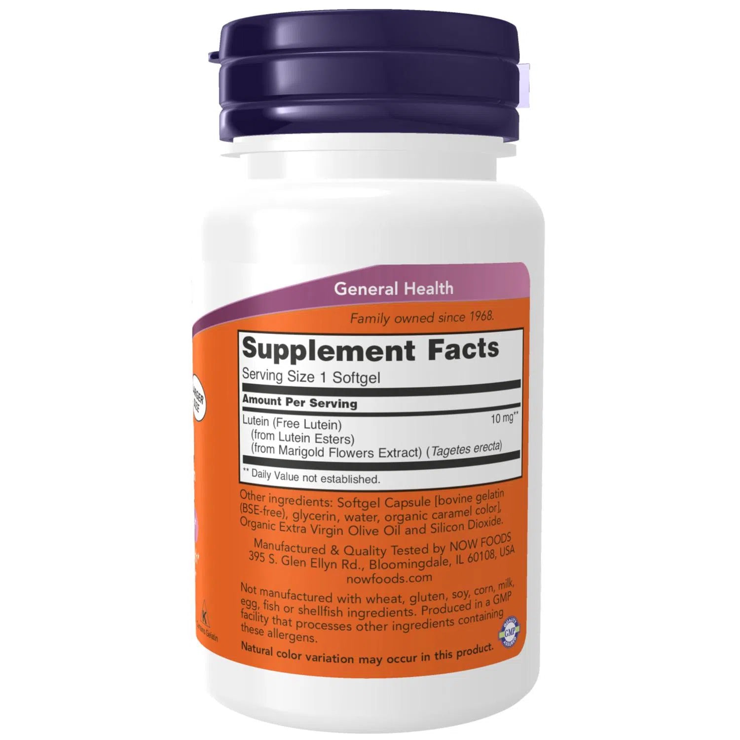 Luteína de 10 mg, 120 Softgels – NOW Foods-Wellu