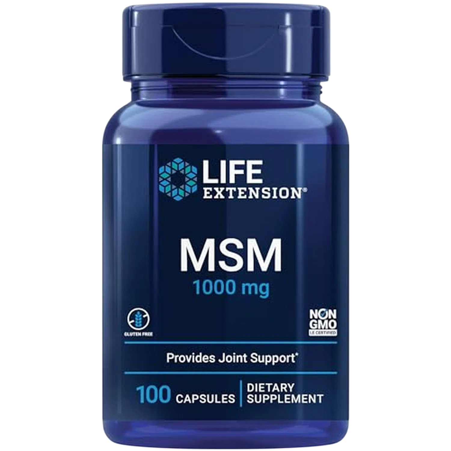 MSM 1000 mg, 100 Cápsulas – Life Extension-Wellu