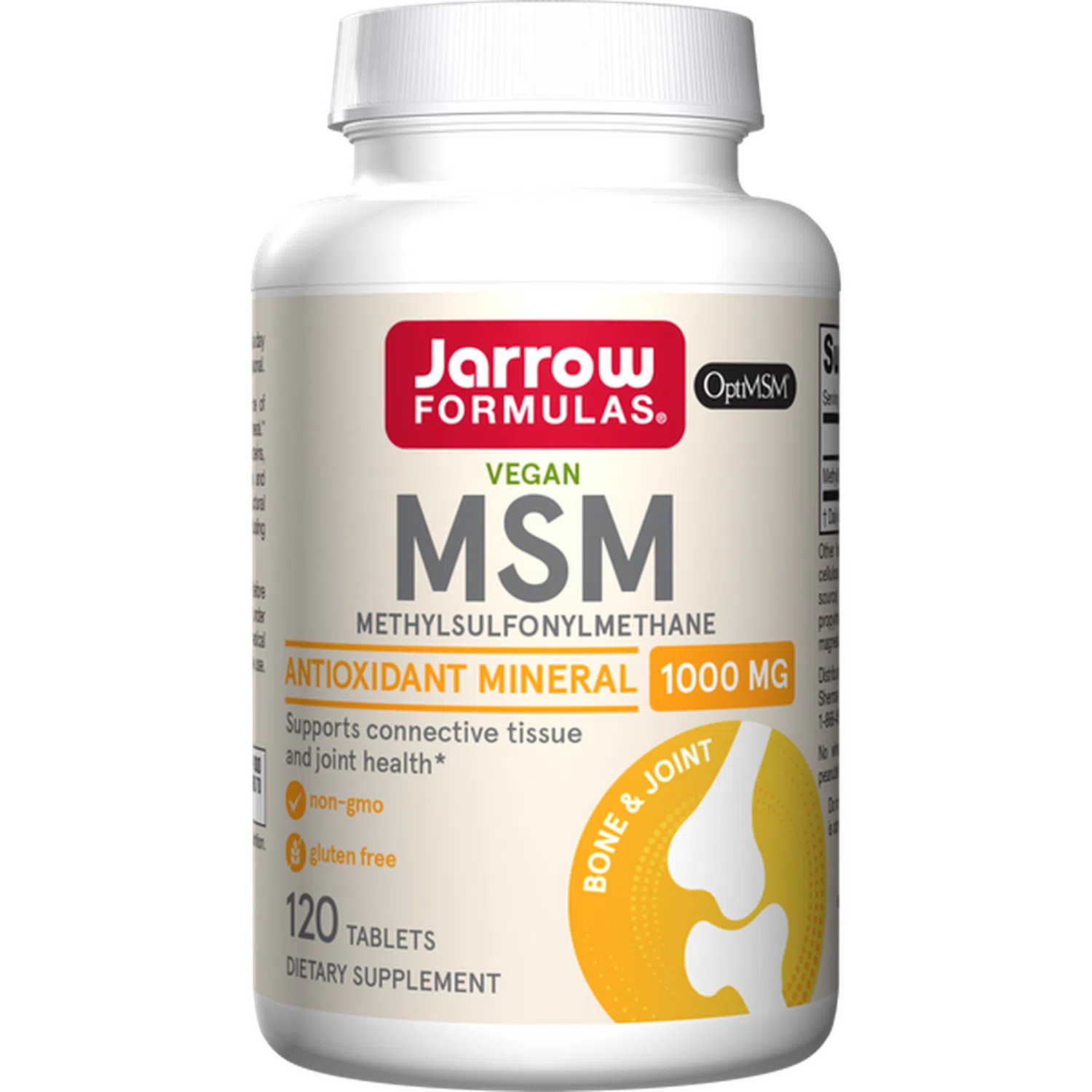 MSM 1000mg, 120 Comprimidos – Jarrow Formulas-Wellu