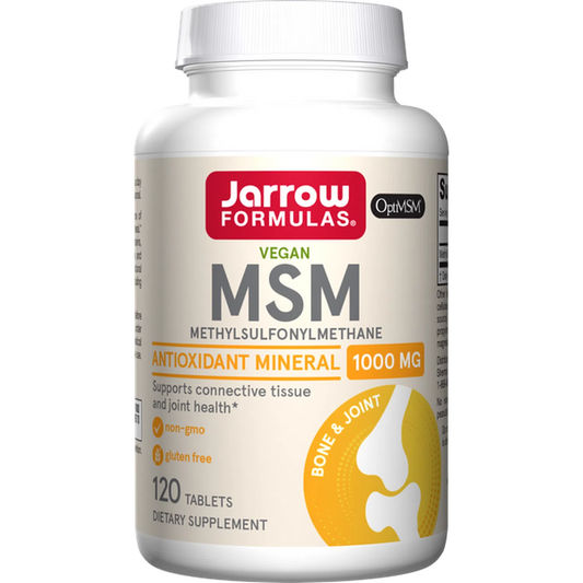 MSM 1000mg, 120 Comprimidos – Jarrow Formulas-Wellu