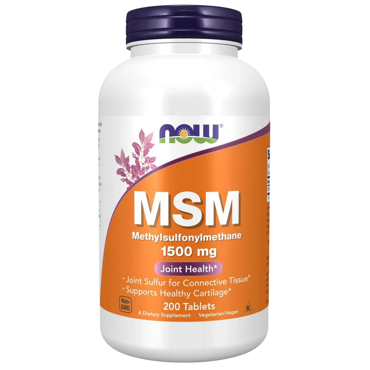 MSM 1500 mg, 200 Tabletas – NOW Foods-Wellu