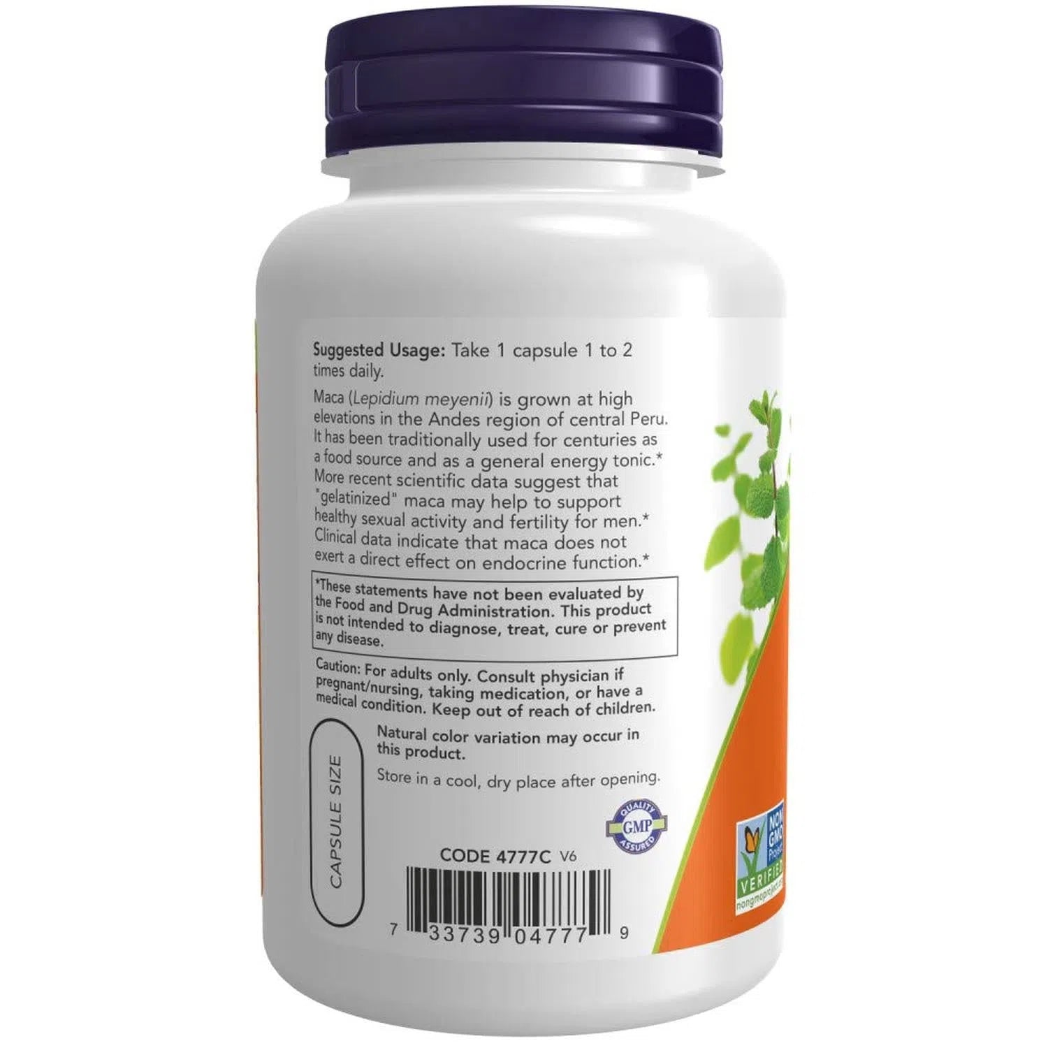 Maca 750 mg, 90 Cápsulas Veg – NOW Foods-Wellu