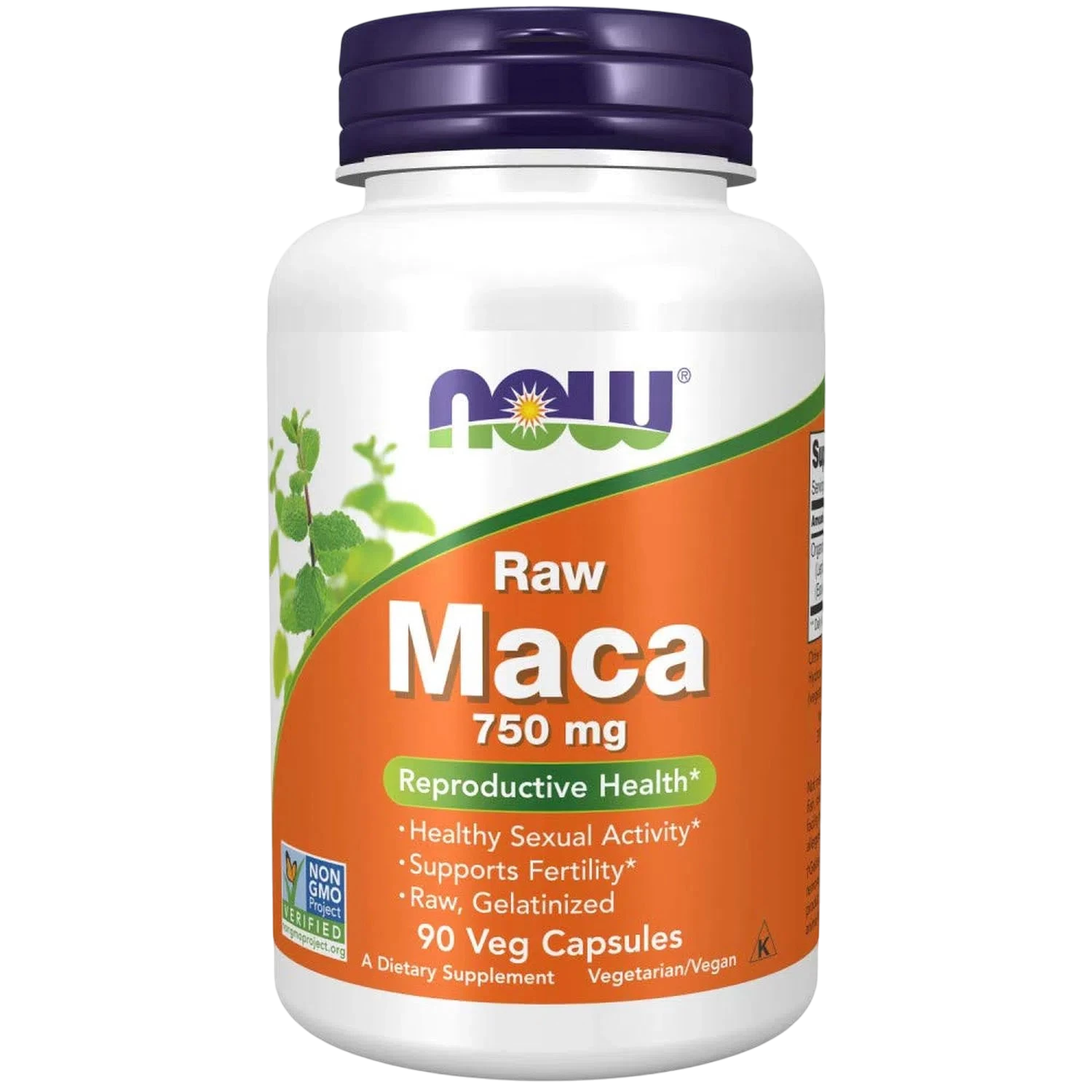 Maca 750 mg, 90 Cápsulas Veg – NOW Foods-Wellu