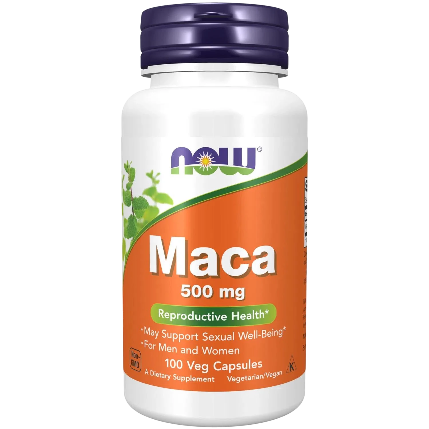 Maca de 500 mg, 100 Cápsulas Veg – NOW Foods-Wellu