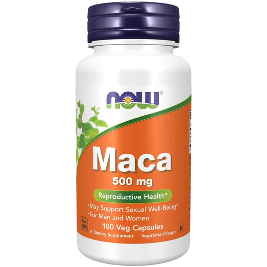 Maca de 500 mg, 100 Cápsulas Veg – NOW Foods-Wellu