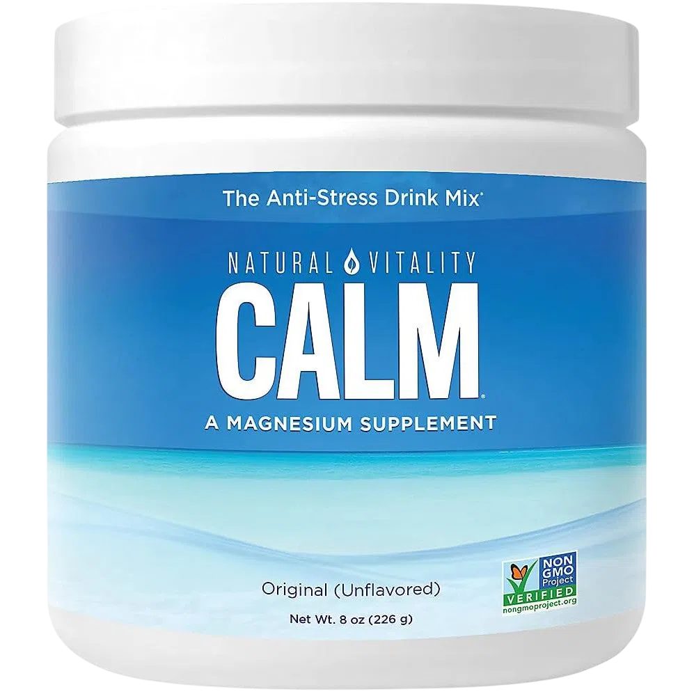 Magnesio 350mg, 226 g (8 oz) Natural – Natural Vitality CALM-Wellu