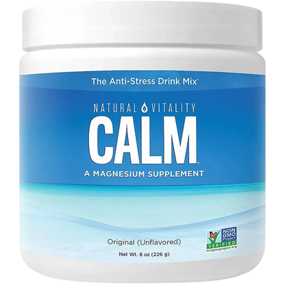 Magnesio 350mg, 226 g (8 oz) Natural – Natural Vitality CALM-Wellu