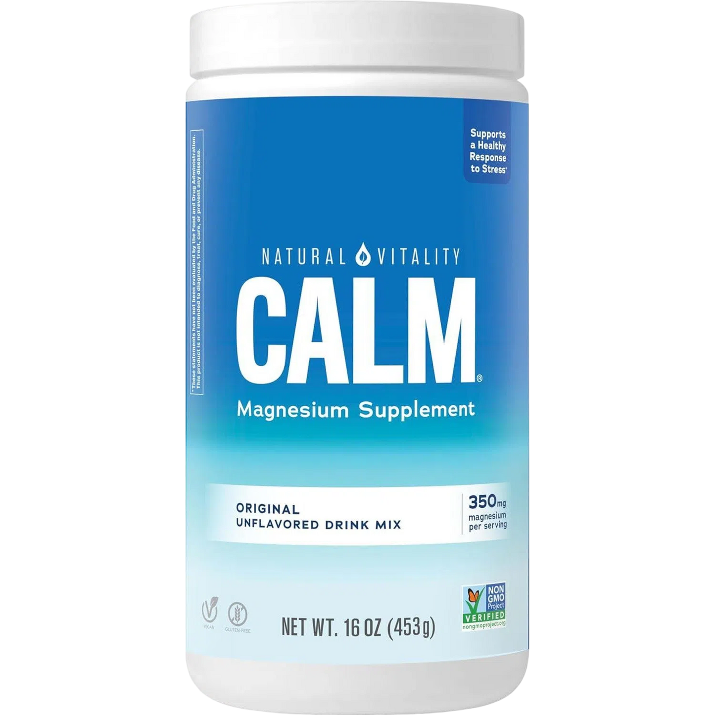 Magnesio 453 g (16 oz), Natural – Natural Vitality CALM-Wellu