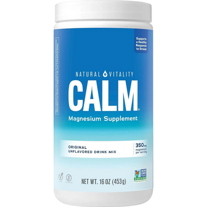 Magnesio 453 g (16 oz), Natural – Natural Vitality CALM-Wellu