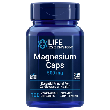 Magnesio 500mg, 100 Vegcaps – Life Extension-Wellu