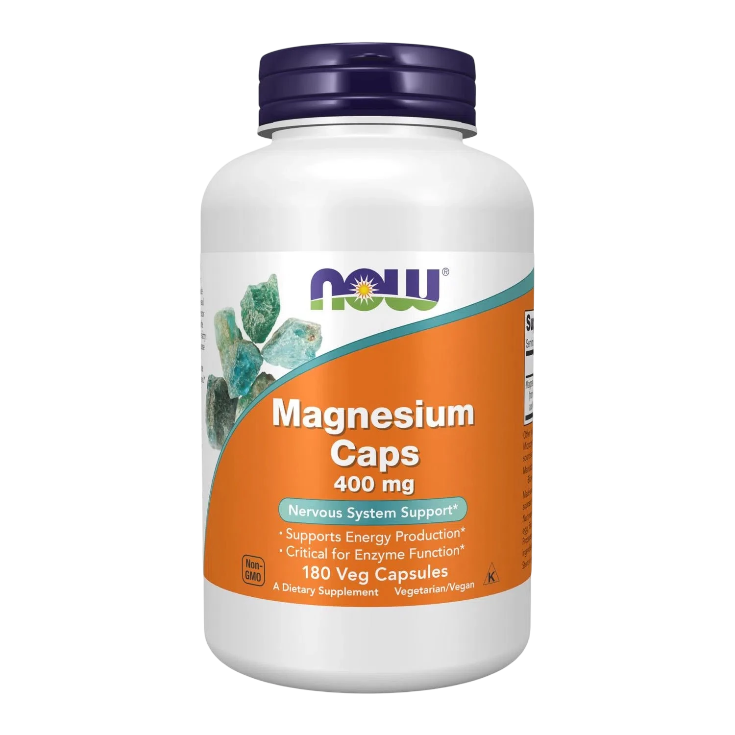 Magnesio de 400 mg, 180 Cápsulas Veg – NOW Foods-Wellu