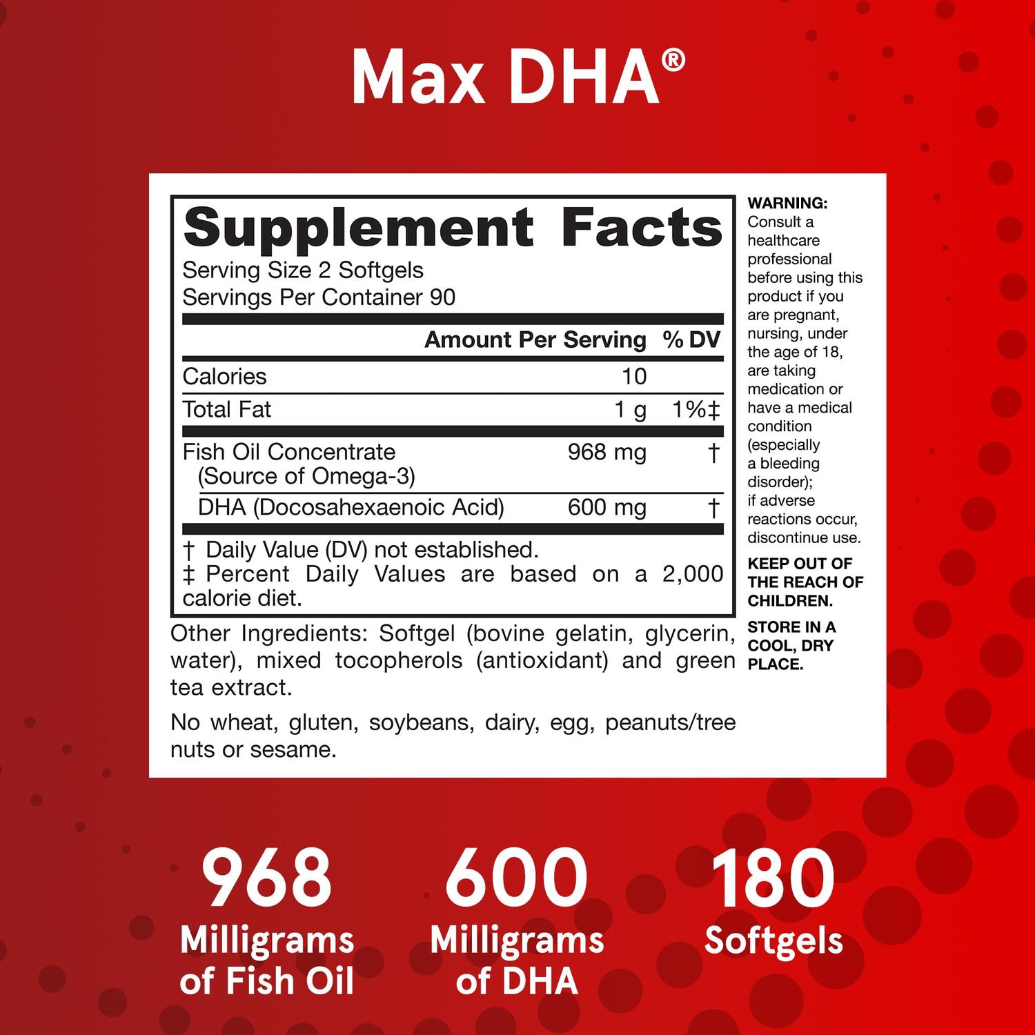 Max DHA, 180 Cápsulas Blandas – Jarrow Formulas-Wellu