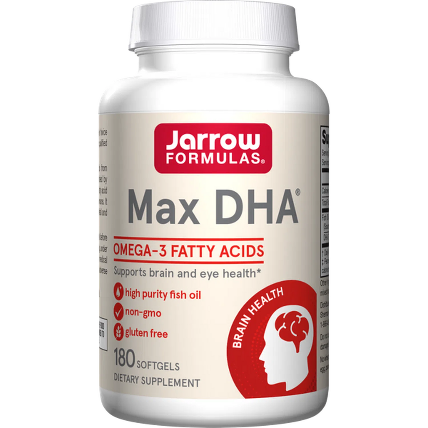 Max DHA, 180 Cápsulas Blandas – Jarrow Formulas-Wellu