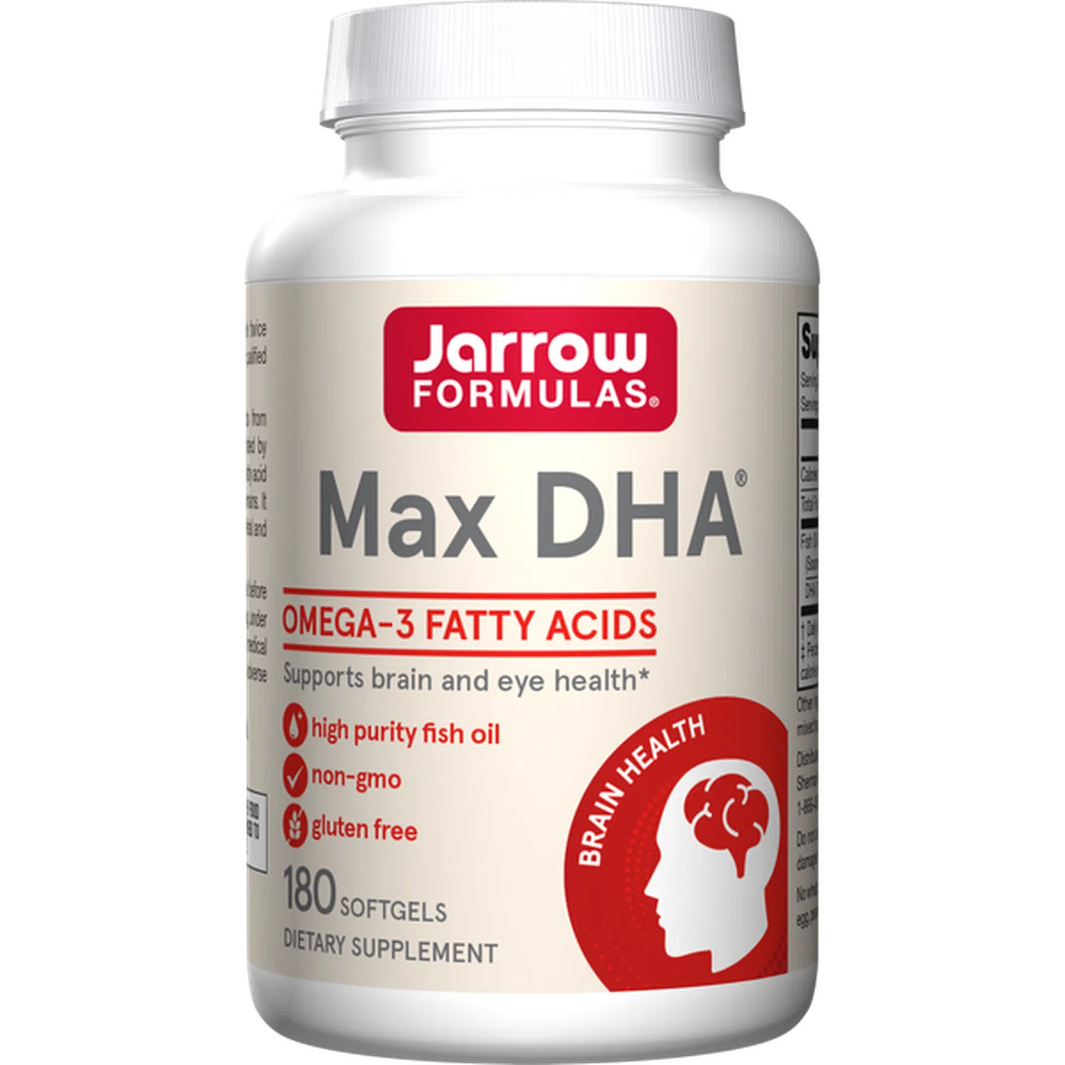 Max DHA, 180 Cápsulas Blandas – Jarrow Formulas-Wellu