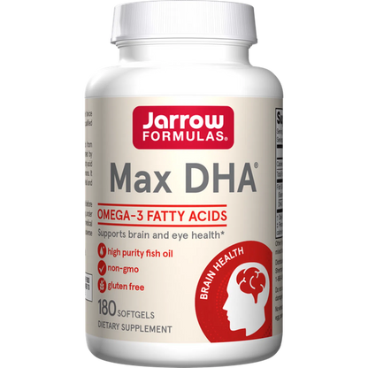 Max DHA, 180 Cápsulas Blandas – Jarrow Formulas-Wellu