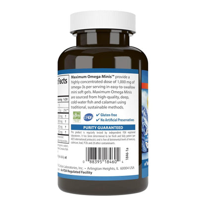 Maximum Omega 3, 120 Capsulas Blandas – Carlson Labs-Wellu