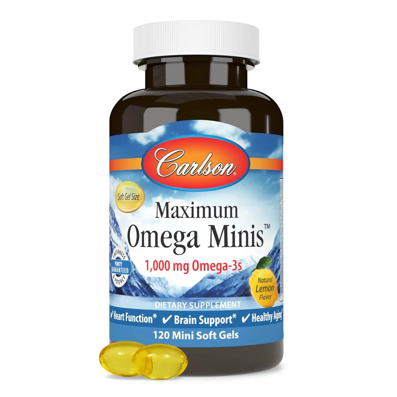 Maximum Omega 3, 120 Capsulas Blandas – Carlson Labs-Wellu