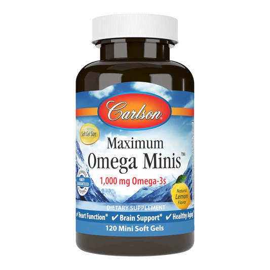 Maximum Omega 3, 120 Capsulas Blandas – Carlson Labs-Wellu