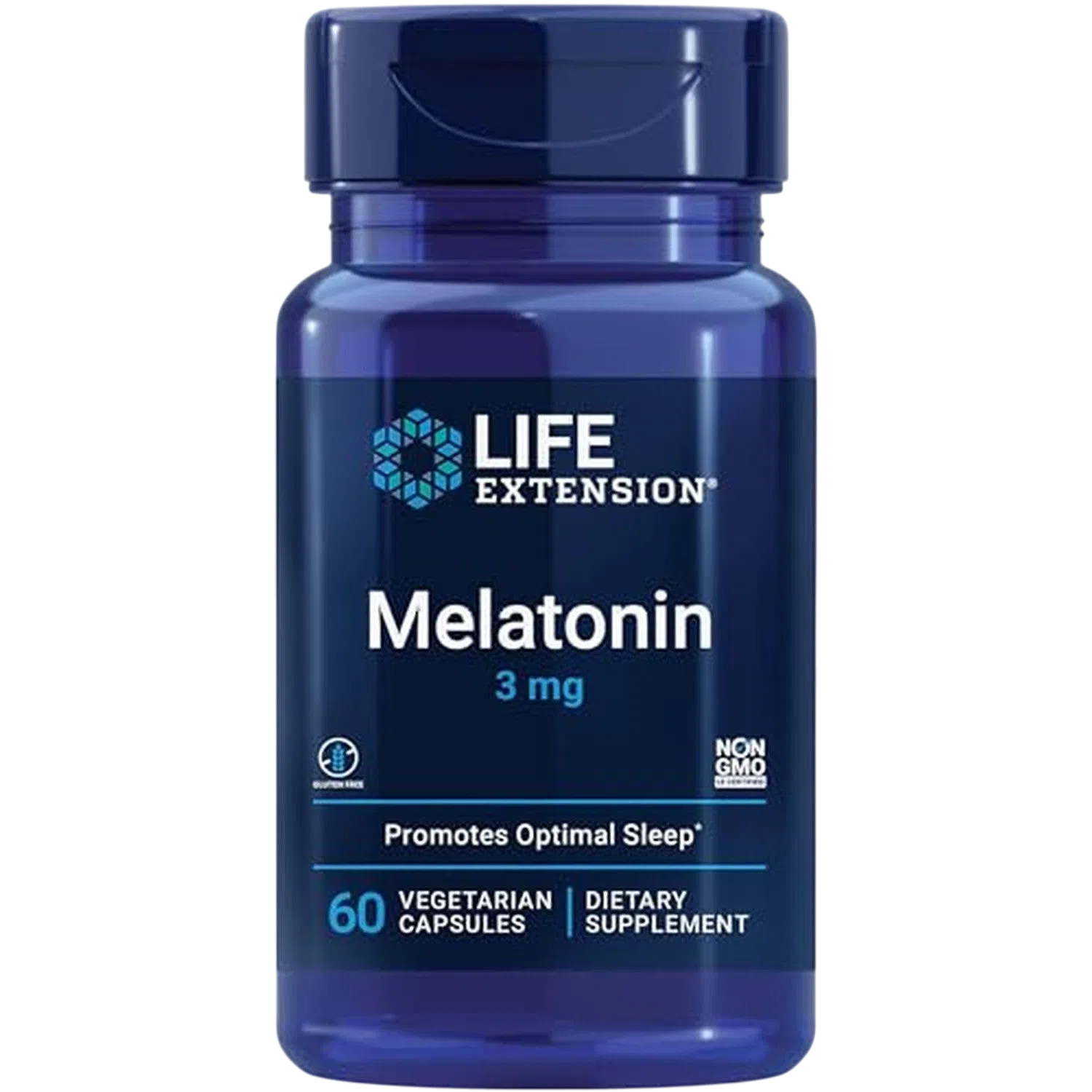 Melatonina 3mg, 60 Vcaps – Life Extension-Wellu