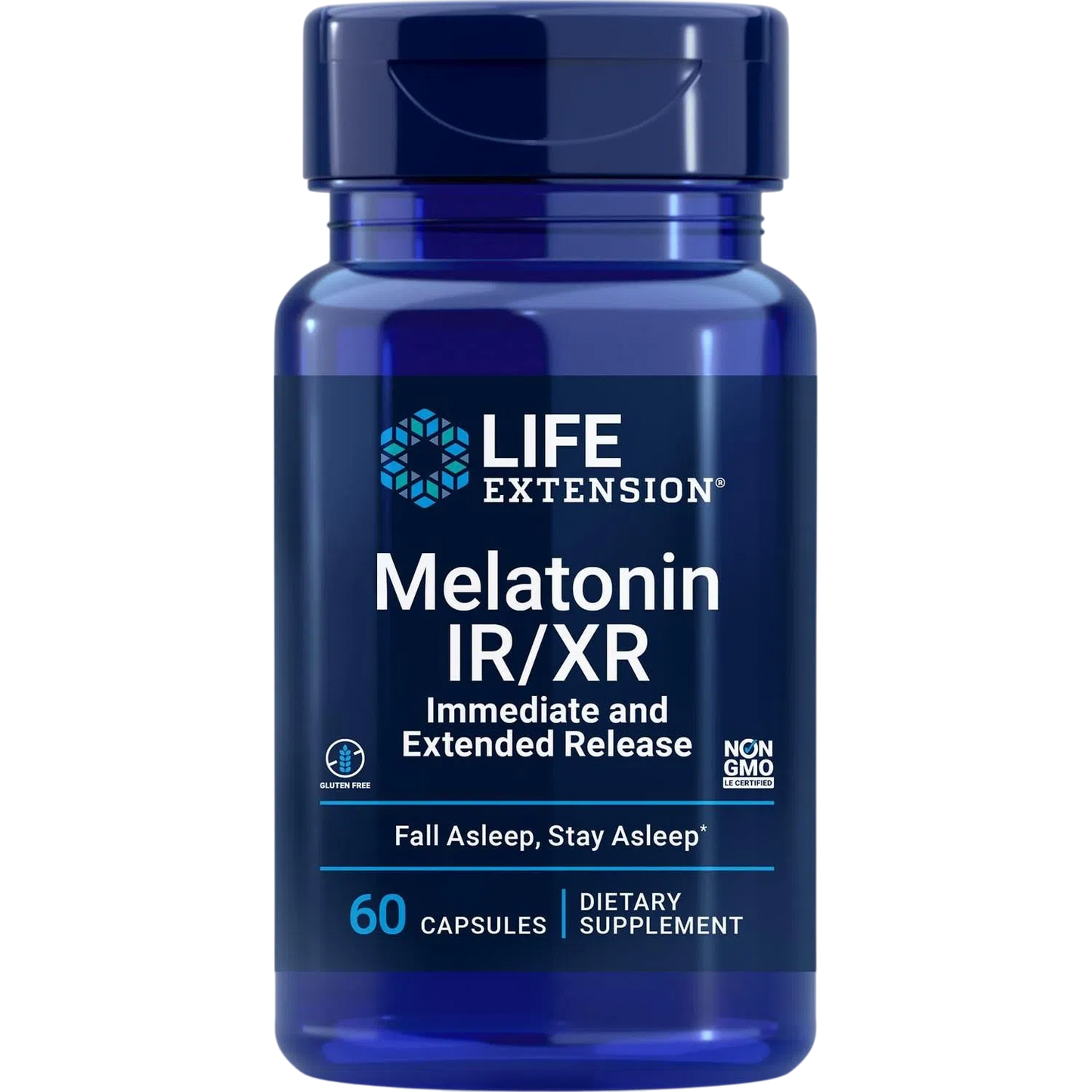 Melatonina IR/XR, 60 Capsules – Life Extension-Wellu