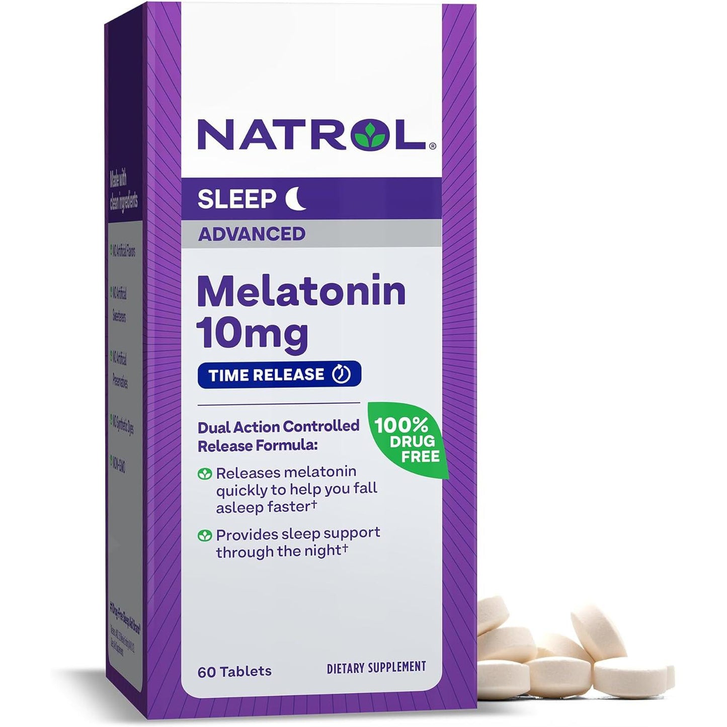 Melatonina Liberación prolongada 10mg, 60 tabletas – Natrol