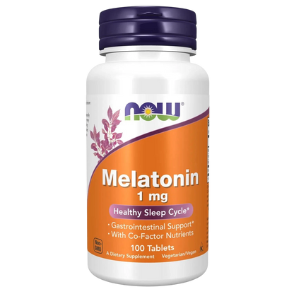 Melatonina de 1 mg, 100 Tabletas – NOW Foods-Wellu