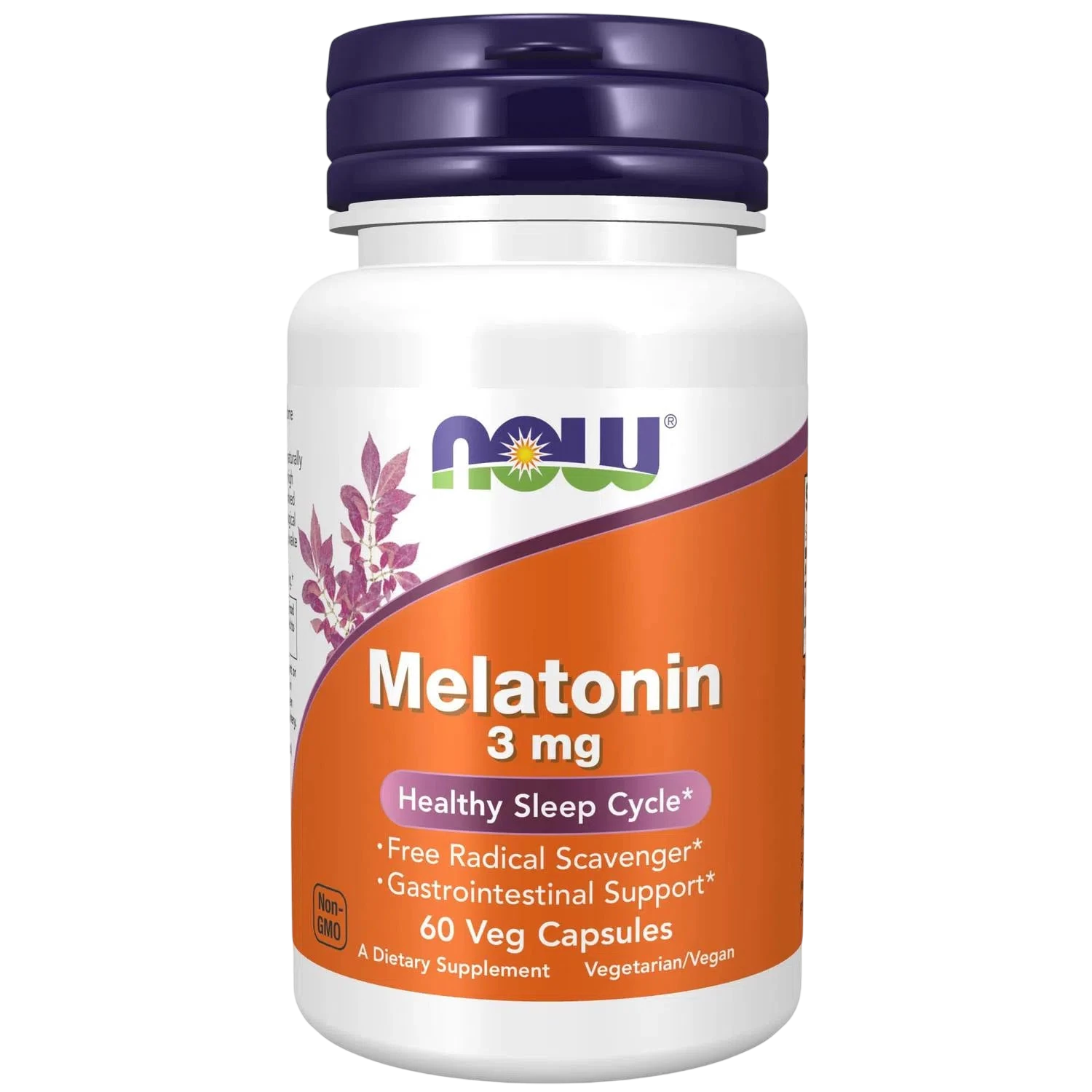 Melatonina de 3 mg, 60 Cápsulas Veg – NOW Foods-Wellu