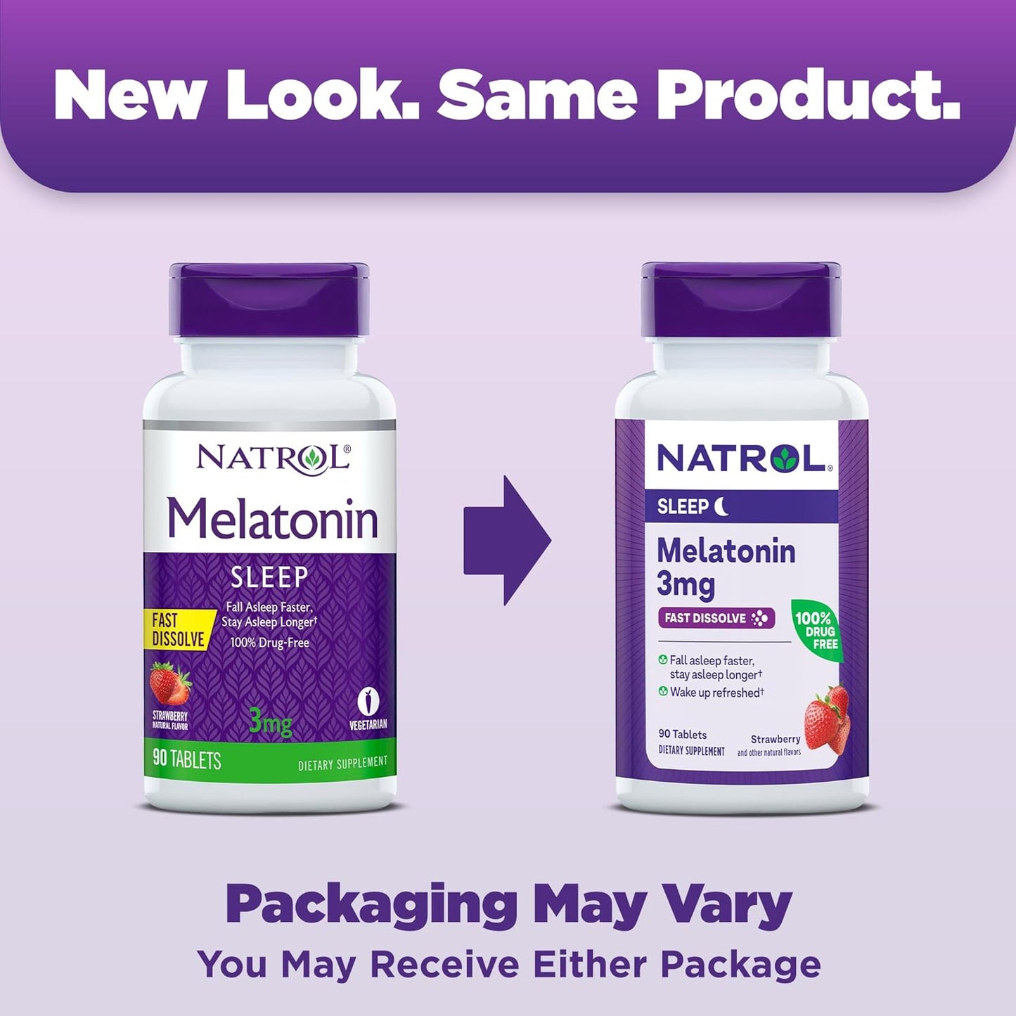 Melatonina rápida disolución 3mg, 90 tabletas – Natrol