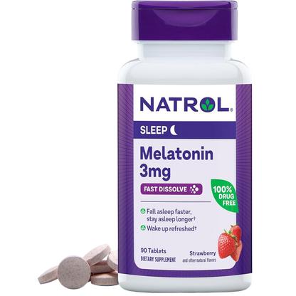 Melatonina rápida disolución 3mg, 90 tabletas – Natrol