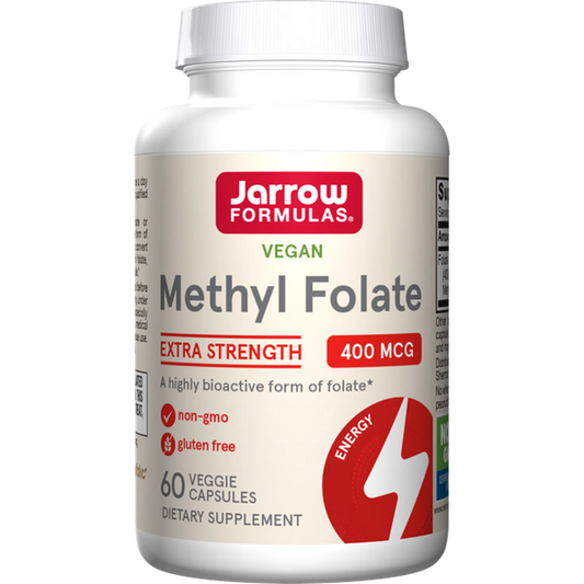 Methyl Folate Metilfolato 400mcg, 60Vcaps – Jarrow Formulas-Wellu