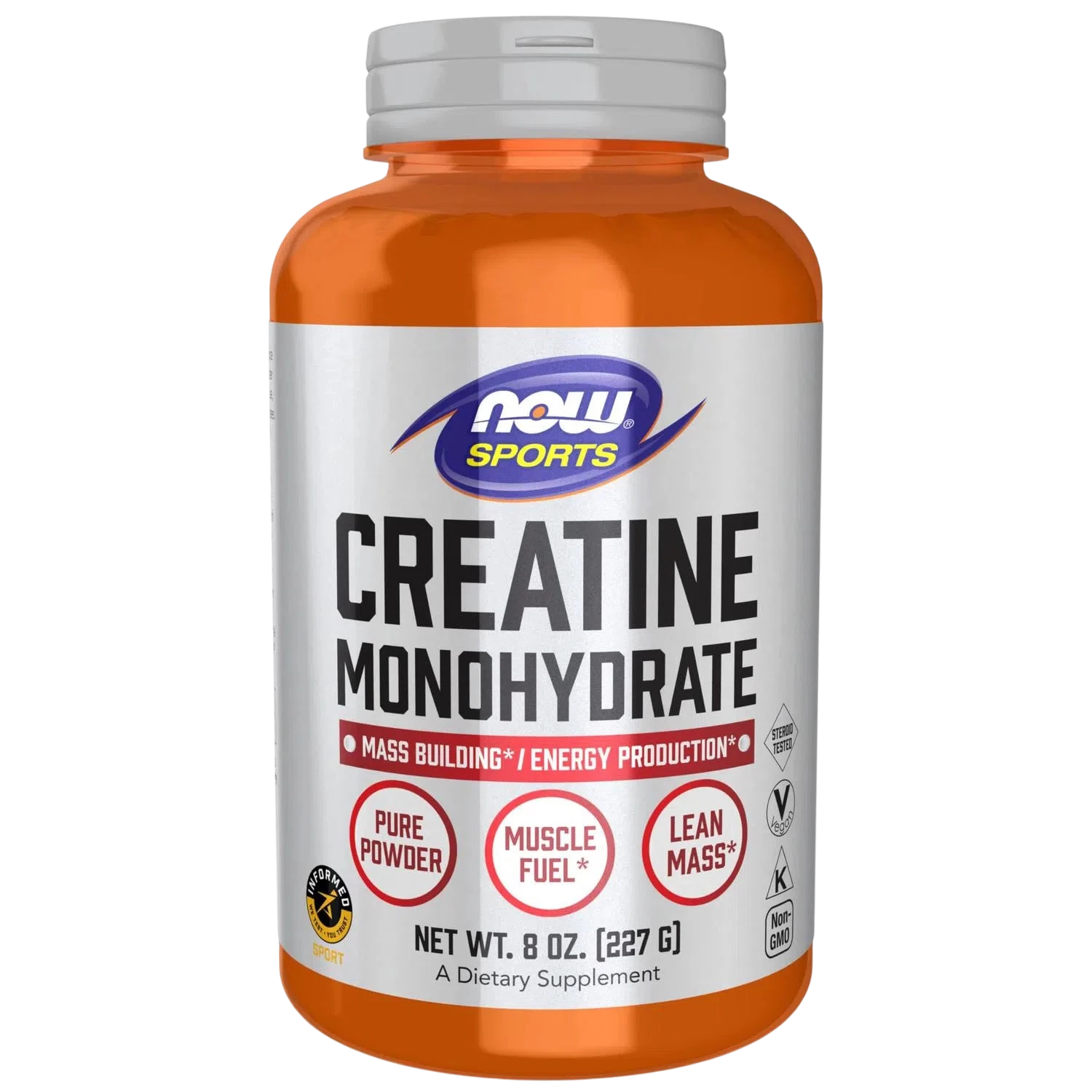 Monohidrato de creatina en polvo, 8 oz. – NOW Foods-Wellu