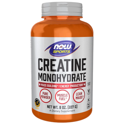 Monohidrato de creatina en polvo, 8 oz. – NOW Foods-Wellu