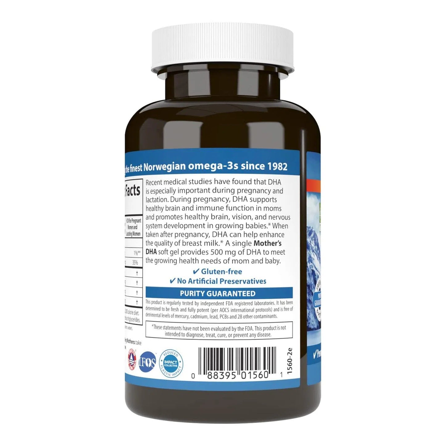 Mother'S DHA 500Mg, 60 Softgels – Carlson Labs-Wellu