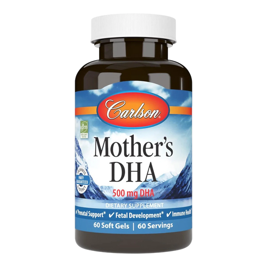 Mother'S DHA 500Mg, 60 Softgels – Carlson Labs-Wellu