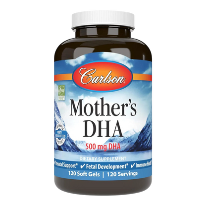 Mother’s DHA 500mg, 120 Softgels – Carlson Labs-Wellu