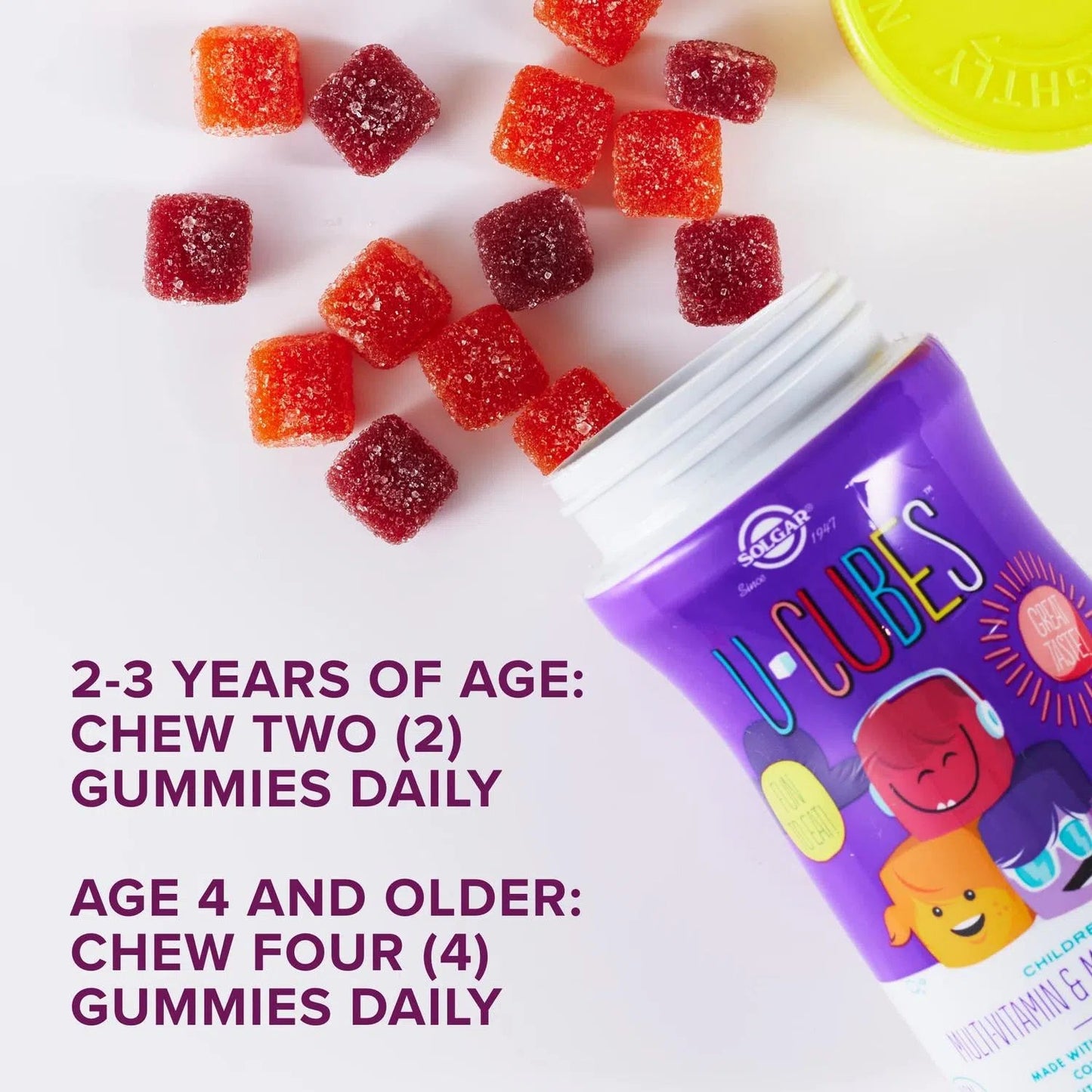 Multivitaminas y Minerales oara niños, 60 Gomitas – Solgar-Wellu