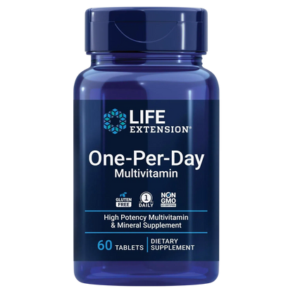 Multivitamínico One-Per-Day, 60 Tabs – Life Extension-Wellu