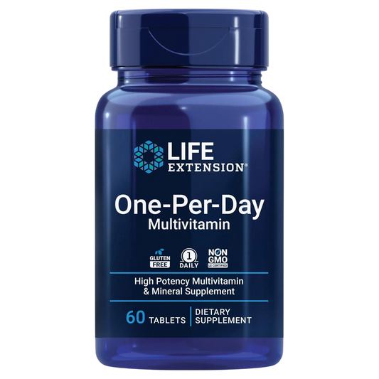 Multivitamínico One-Per-Day, 60 Tabs – Life Extension-Wellu